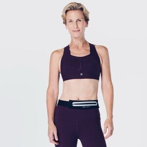 Sweaty Betty Zero Gravity Running Sports Bra High Support Racerback 36B Purple